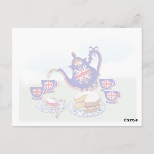 British Teatime ~ Carte postale (Dos)