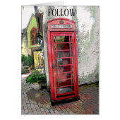 British Telephone Booth, ajouter du texte (Devant)
