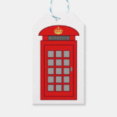 British Telephone Box Cadeaulabel (Voorkant)