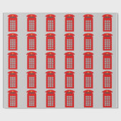 British Telephone Box Cadeaupapier (Vlak)