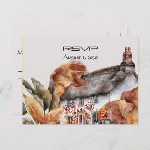 British Thatched Cottage RSVP Briefkaart