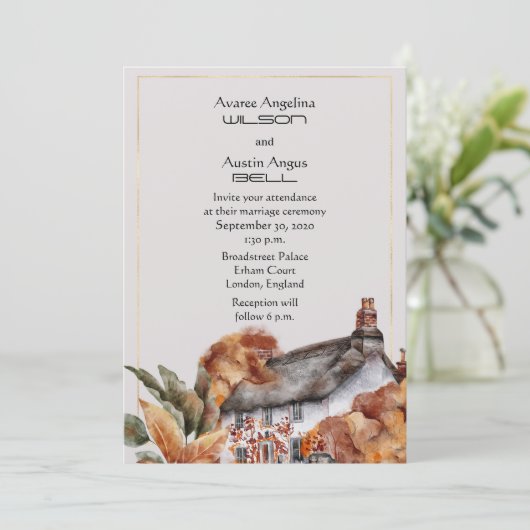 British Thatched Roof Wedding (Staand voorkant)