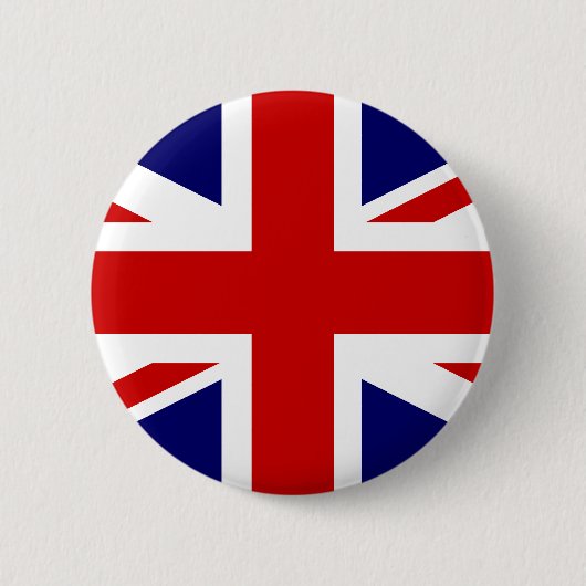 British Union Jack Button Badge Pin (Voorkant)