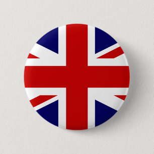 British Union Jack Button Badge Pin
