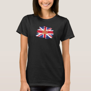 BRITISH UNION JACK FLAG MET ROYAL CREST, UK, UNIT T-SHIRT