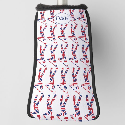 British Union Jack Monogram Golfheadcover (Draai 90)