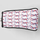 British Union Jack Monogram Golfheadcover (Voorkant)