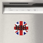 British/Union Jack REBEL Magnet (In Situ (Lave-vaisselle))
