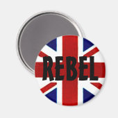British/Union Jack REBEL Magnet Magneet (Voorkant / Achterkant)