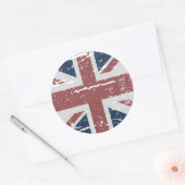 BRITISH UNION JACK RONDE STICKER (Envelop)