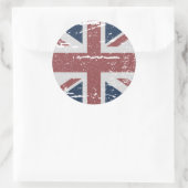 BRITISH UNION JACK RONDE STICKER (Tas)