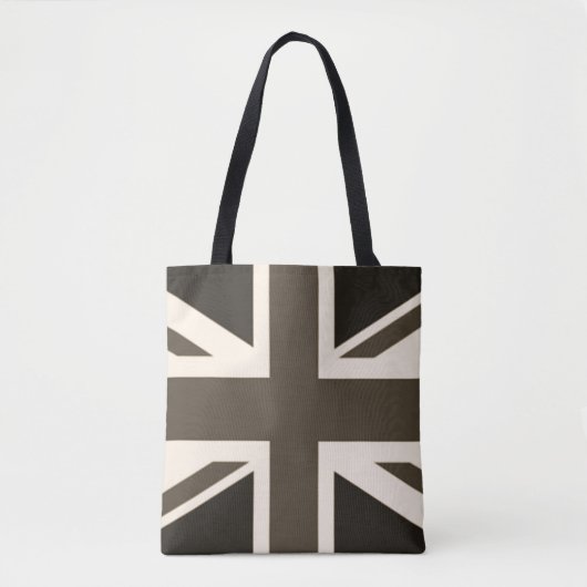 British Union Jack Sepia Antiqued Draagtas (Voorkant)