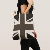 British Union Jack Sepia Antiqued Draagtas (Dichtbij)