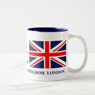 British Union Jack UK London vlag Tweekleurige Koffiemok