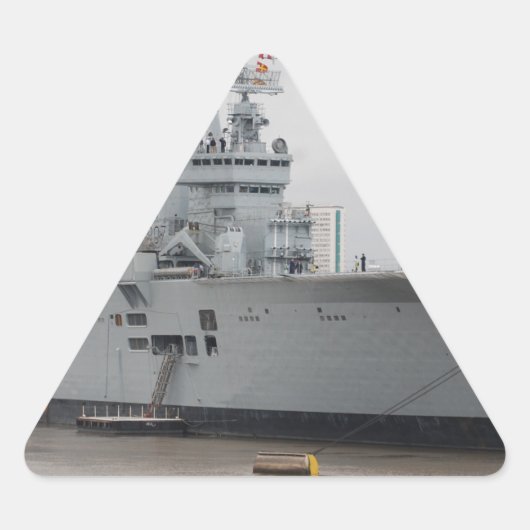 British Vliegtuig Carrier Driehoek Sticker (Voorkant)