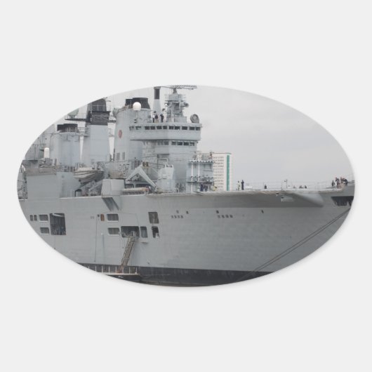 British Vliegtuig Carrier Ovale Sticker (Voorkant)