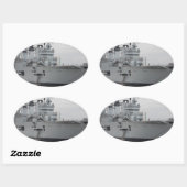 British Vliegtuig Carrier Ovale Sticker (Vel)