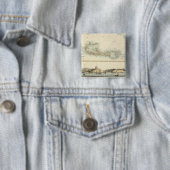 British West Indian Possessions Vierkante Button 5,1 Cm (In situ)