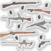 British WW2 Weapons Sticker (Voorkant)