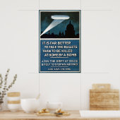 British WWI Propaganda Poster Zeppelin warning Art (Keuken)