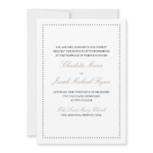 Britney: Classic Wedding Invitation (Zwarte rand)