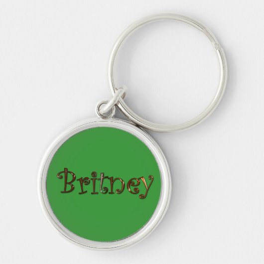 BRITNEY Name-Branded Gift Sleutelhanger of Zipper- (Voorkant)