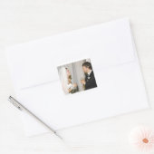 Britney Spears en Kevin Federline Wedding Vierkante Sticker (Envelop)