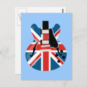 Britpop Guitar Briefkaart (Voorkant / Achterkant)