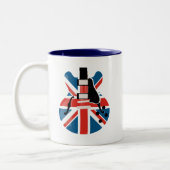 Britpop Guitar Tweekleurige Koffiemok (Links)