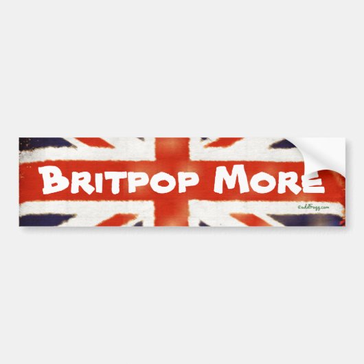 BRITPOP MEER  Union Jack-Bumpersticker Bumpersticker (Voorkant)
