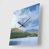 Brits Afbeelding voor acrylwandklok Vierkante Klok (Hoek)