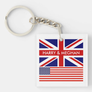 Brits Amerikaans-Engelse vlag Sleutelhanger