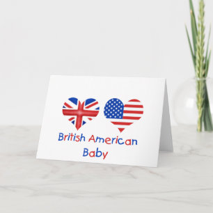 Brits-Amerikaanse Baby Kaart