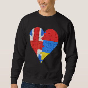 Brits Armeens Vlag Heart Trui