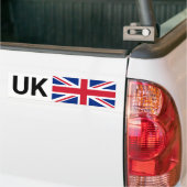Brits autoticker en Brits reizen naar het buitenla Bumpersticker (Op Truck)