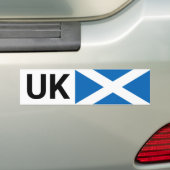 Brits autoticker & Schotse chauffeurs reizen naar Bumpersticker (Op auto)