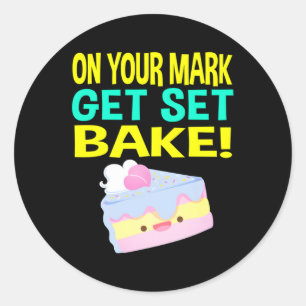 Brits bakken Show bakken S krijgen set bakken af Ronde Sticker