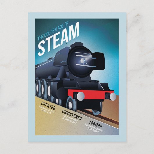  Brits Briefkaart voor stoomlocomotieven (Voorkant)
