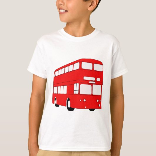Brits, bus, dubbeldekker afbeelding. t-shirt (Voorkant)