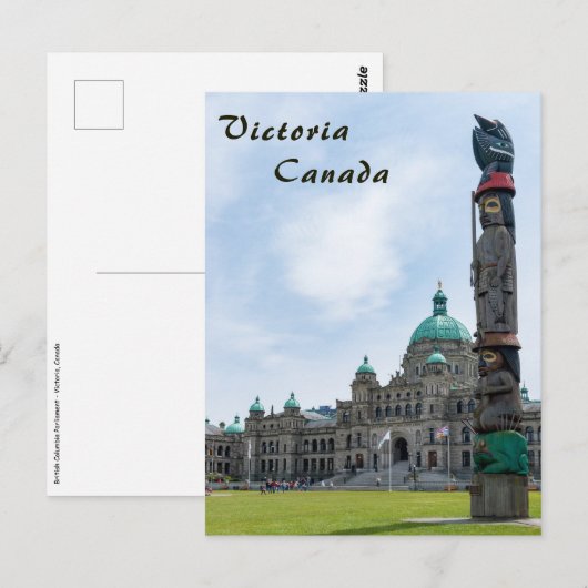 Brits-Colombiaanse parlement - Victoria, Canada Briefkaart (Voorkant / Achterkant)