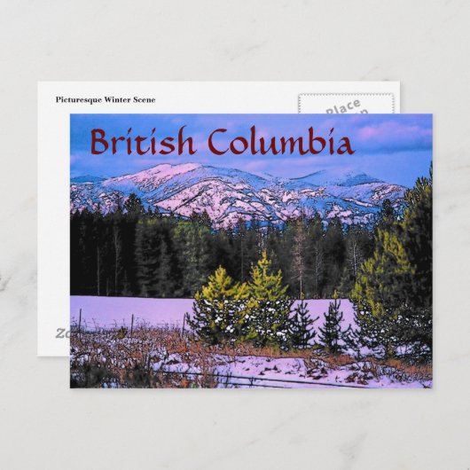 Brits Columbia Briefkaart (Voorkant / Achterkant)