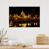 Brits Columbia parlement gebouwen ' s nachts Poster (Keuken)