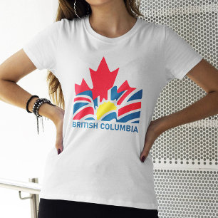 Brits-Columbia Vlag Canada  Souvenirs T-shirt