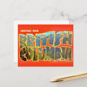 Brits-Columbiaans ansichtkaart Briefkaart