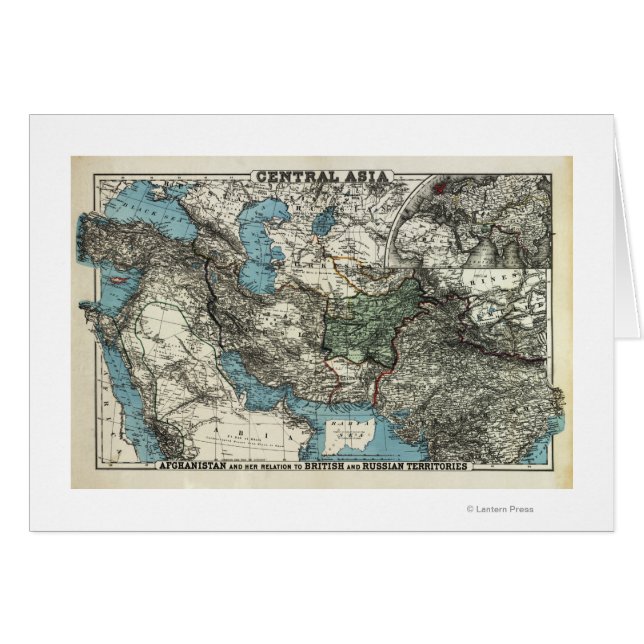 Brits en Russisch gebied van Afghanistan (Voorkant Horizontaal)