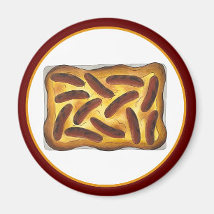 Brits Engels Food Toad in the Hole Worstjes Magneet