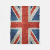 Brits EU-vlag retro fleece blanket Deken (Voorkant)