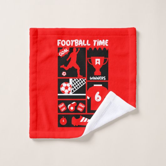 Brits Football Bad Handdoek (Wasdoekje)