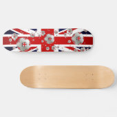 Brits Football ballen Unieschandvlag Skateboard (Horizontaal)