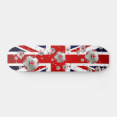 Brits Football ballen Unieschandvlag Skateboard (Horizontaal)